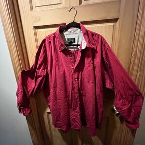 RedHead Burgundy Button-Up long sleeve shirt 3XL